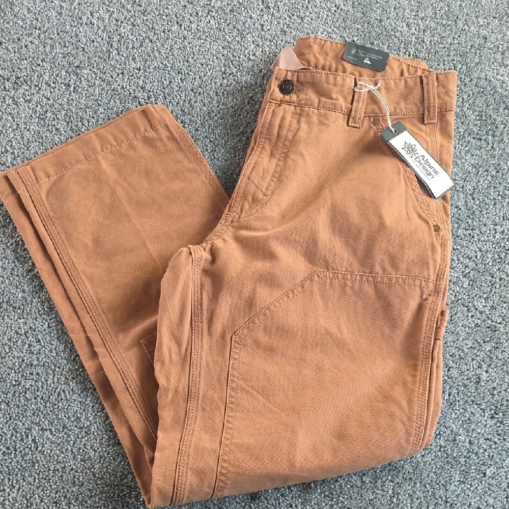 Men's Alpine Design Utility Pants, Brown Khaki 30×30, NWT - Picture 14 of 14